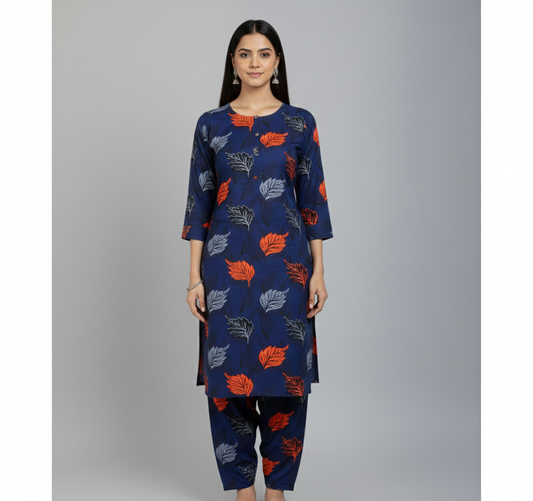 2 Piece Unstitch Suit Code:A0026 Blue